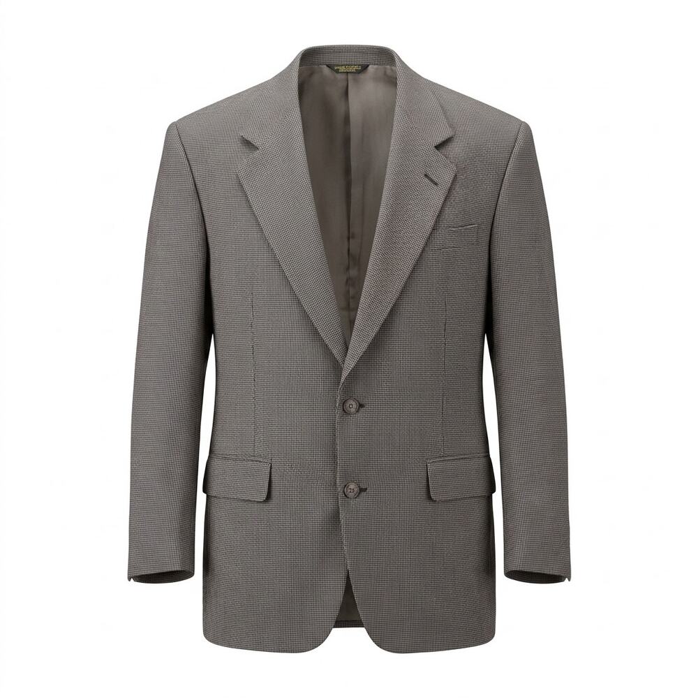 Vintage Palm Beach 100% Wool Made in USA Gray Blazer Men See Measurements